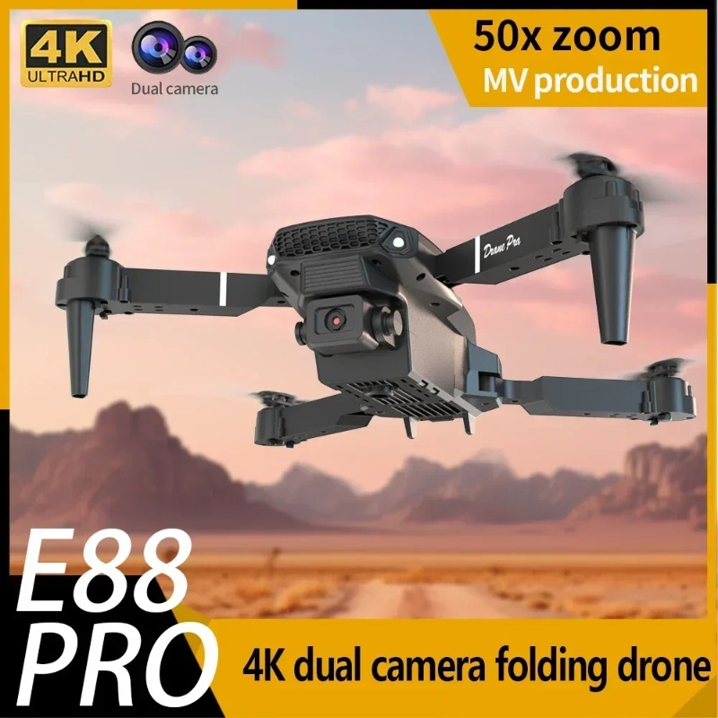 Drone Pro Rc Ufo - E88 Mini Drone 4K HD Kamera