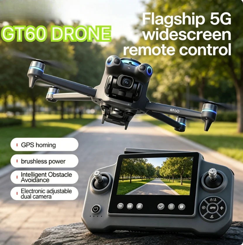 Drone Ls Rc - Orijinal GT60 GPS Katlanabilir RC Quadcopter