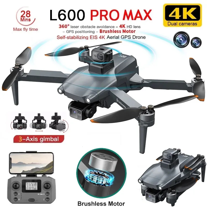 Drone Kf Rc - L600 PRO MAX GPS Drone Profesyonel