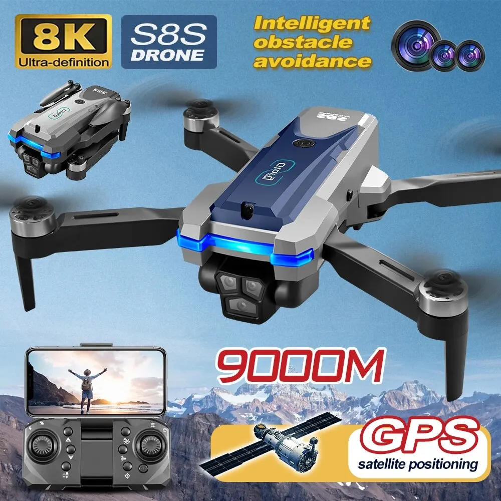 Drone Kf Rc - S8S GPS Drone 5G Wifi 8K