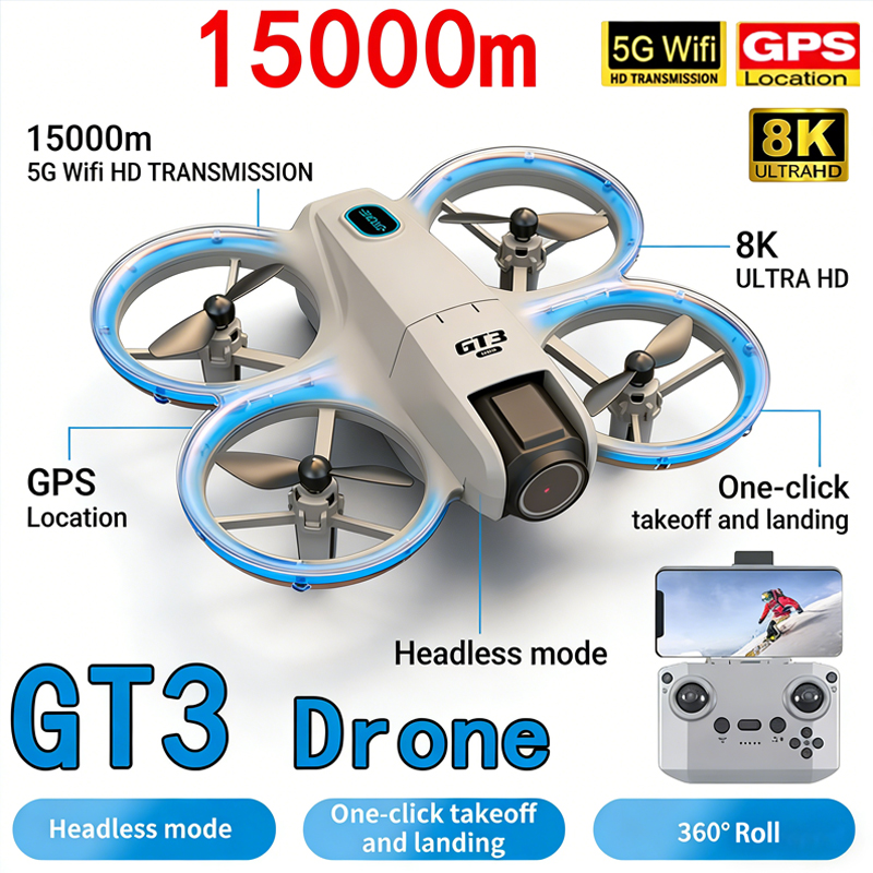 Yeni GT3 MAX Drone 8K HD Hava  - Drone Without Rc incelemesi ve fiyatı