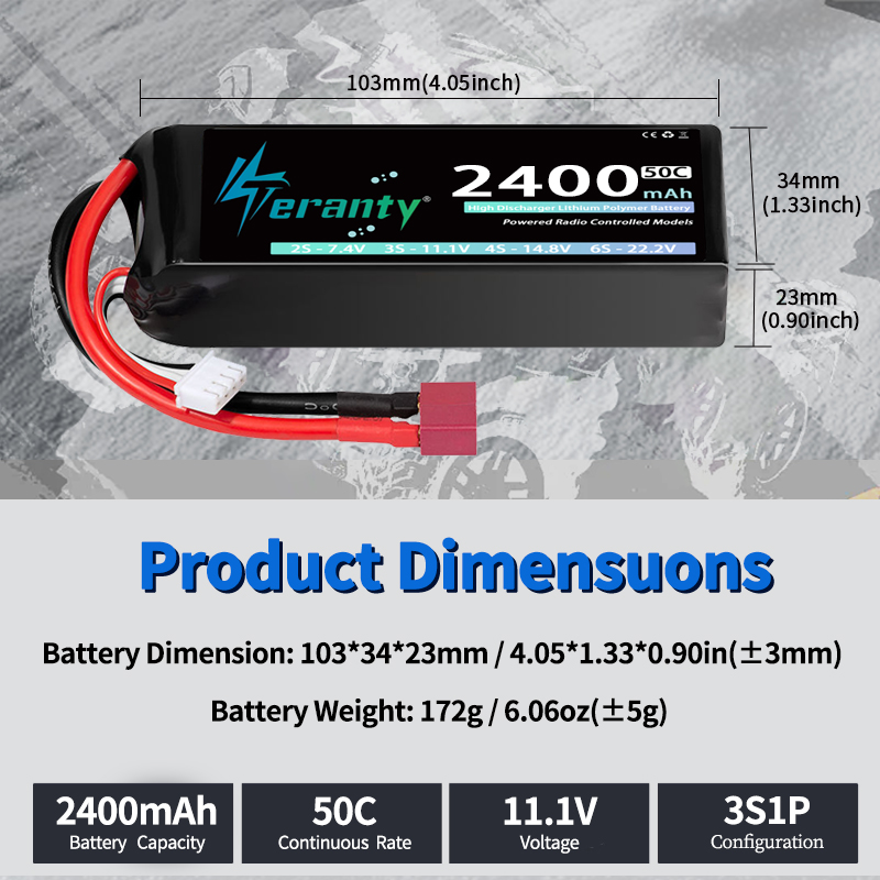 TERANTY 3S 2200/2400/2600mAh L - Drone Rc Link incelemesi ve fiyatı