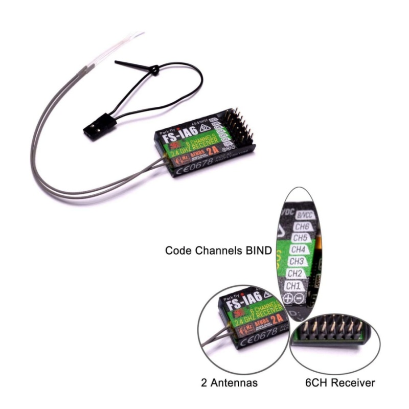 Flysky FS-IA6 Alıcı 6CH Çift A - Fpv Antenna Receiver incelemesi ve fiyatı