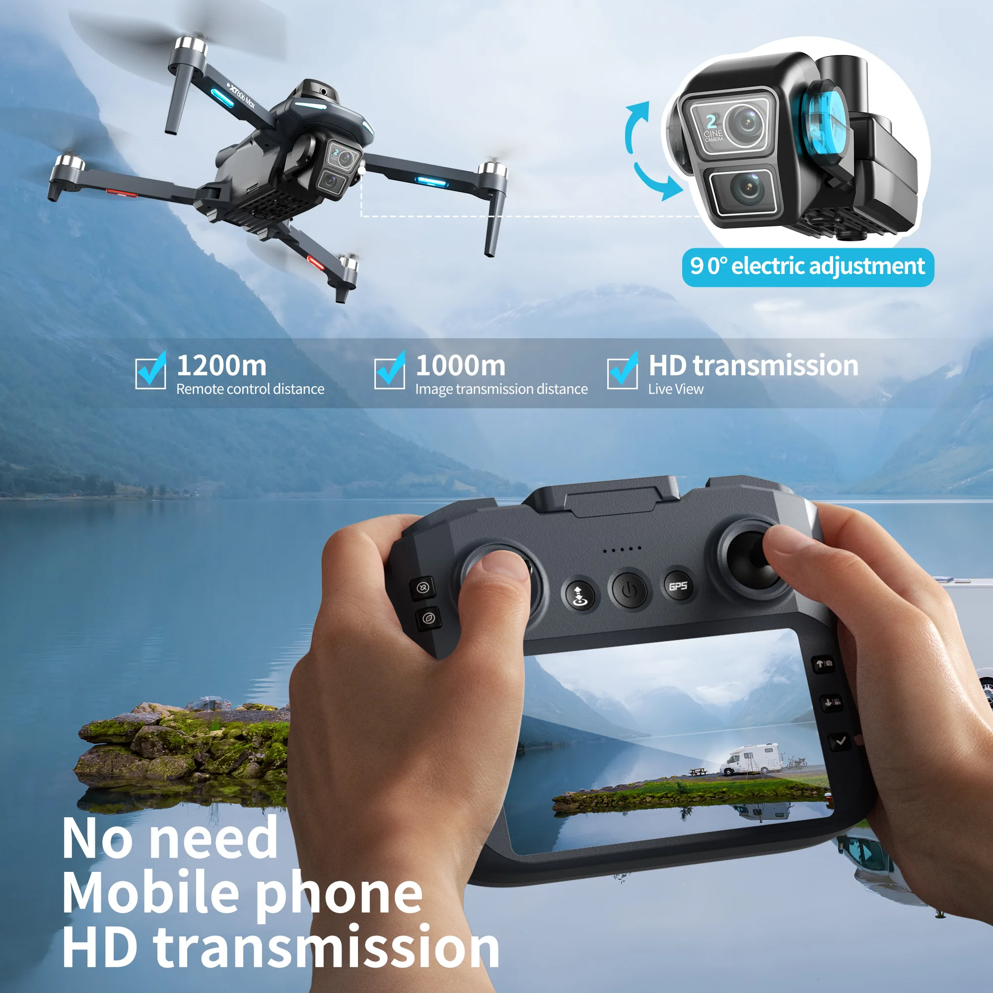 Orijinal XT606 Drone Profesyon - Drone Ls Rc incelemesi ve fiyatı
