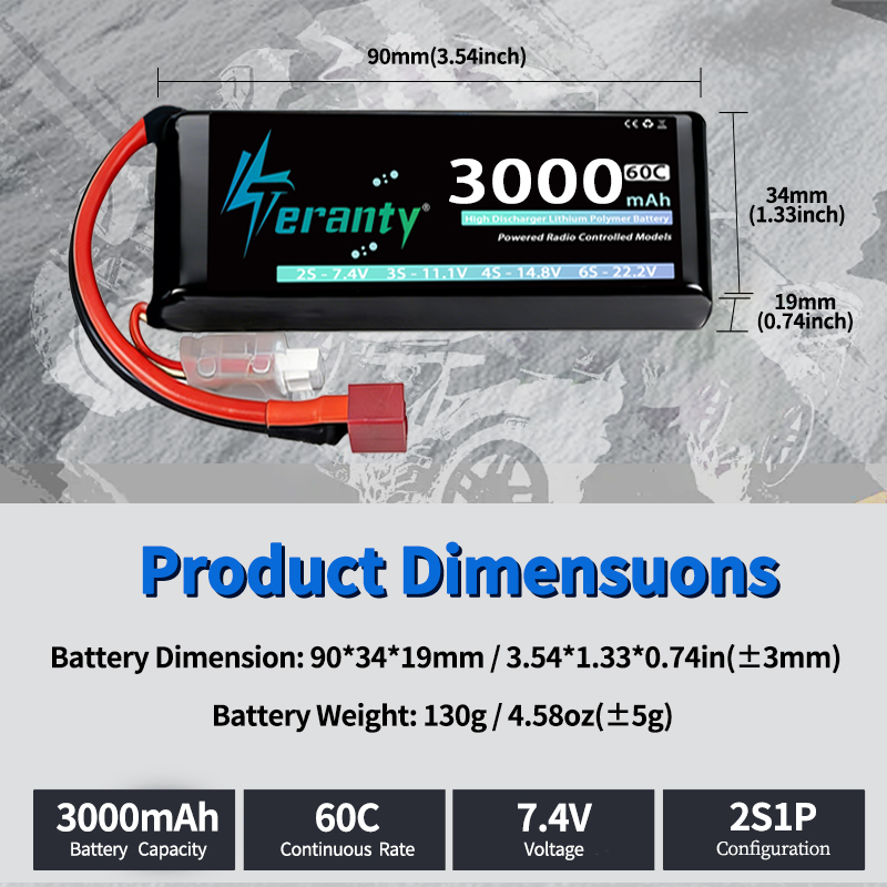 TERANTY 2S 3000mAh Lipo Pil 7. - Drone Rc Link incelemesi ve fiyatı