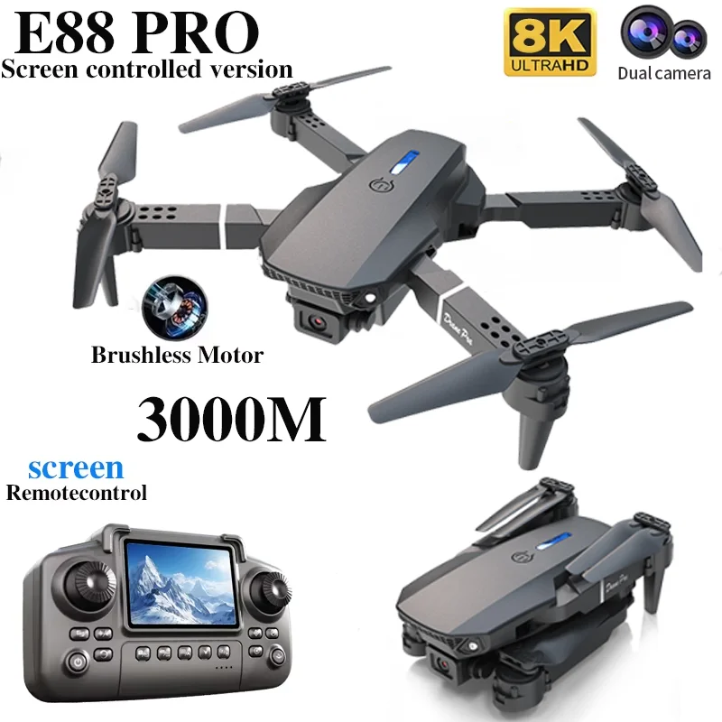 Profesyonel E88 PRO Drone ekra - Drone Rc Land incelemesi ve fiyatı