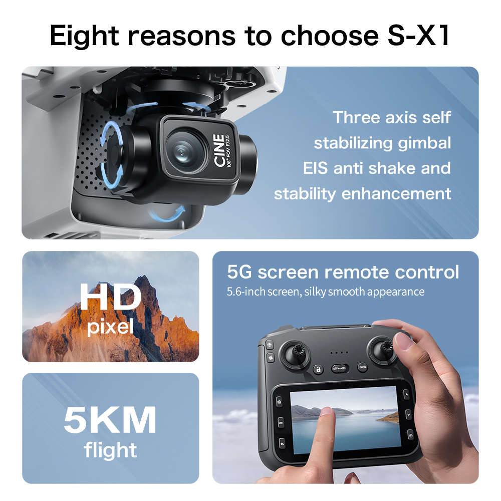 Orijinal S-X1 Drone 8K HD Prof - Drone Rc Land incelemesi ve fiyatı