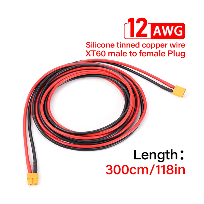 12AWG XT60 Erkek Dişi Dönüşüm  - Drone Rc Link incelemesi ve fiyatı
