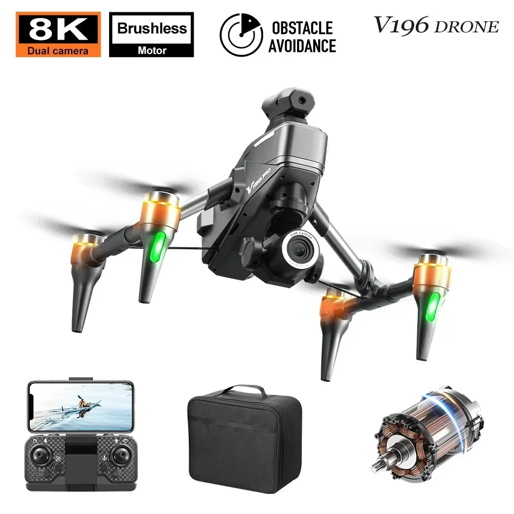 V196 Pro 8K HD Çift Kameralı D - Drone V196 Rc incelemesi ve fiyatı