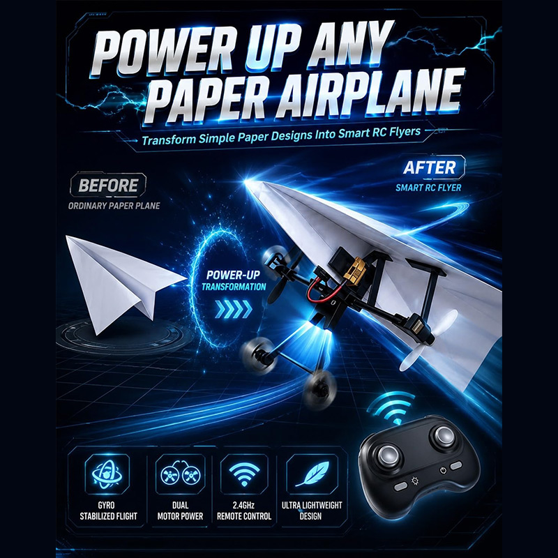 Rc Kağıt Uçak Kiti Jiroskoplu  - Drone Rc Jet incelemesi ve fiyatı