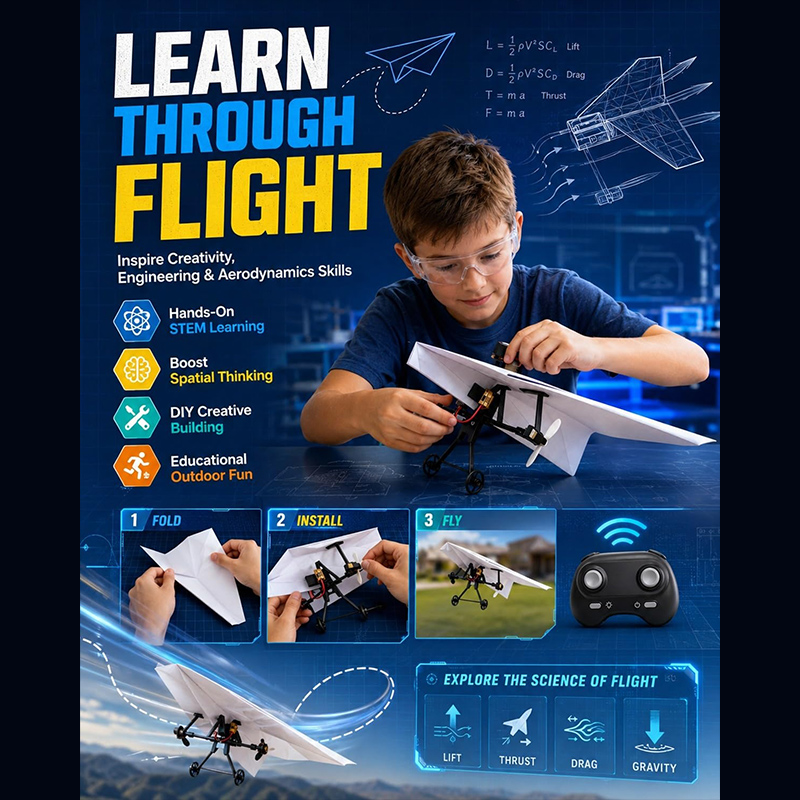 Rc Kağıt Uçak Kiti Jiroskoplu  - Drone Rc Jet incelemesi ve fiyatı