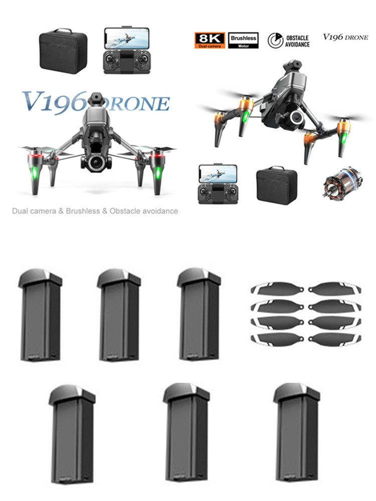 V196 Fırçasız RC Drone 3.7V 18 - Drone V196 Rc incelemesi ve fiyatı
