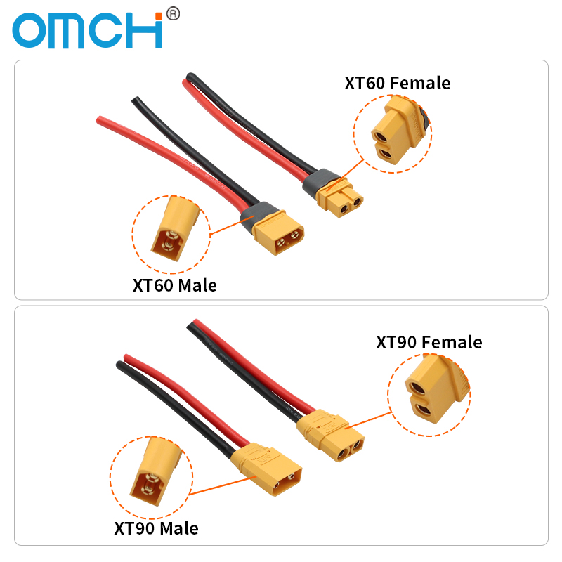 OMCH XT60 12/14AWG XT90 10AWG  - Drone Rc Link incelemesi ve fiyatı