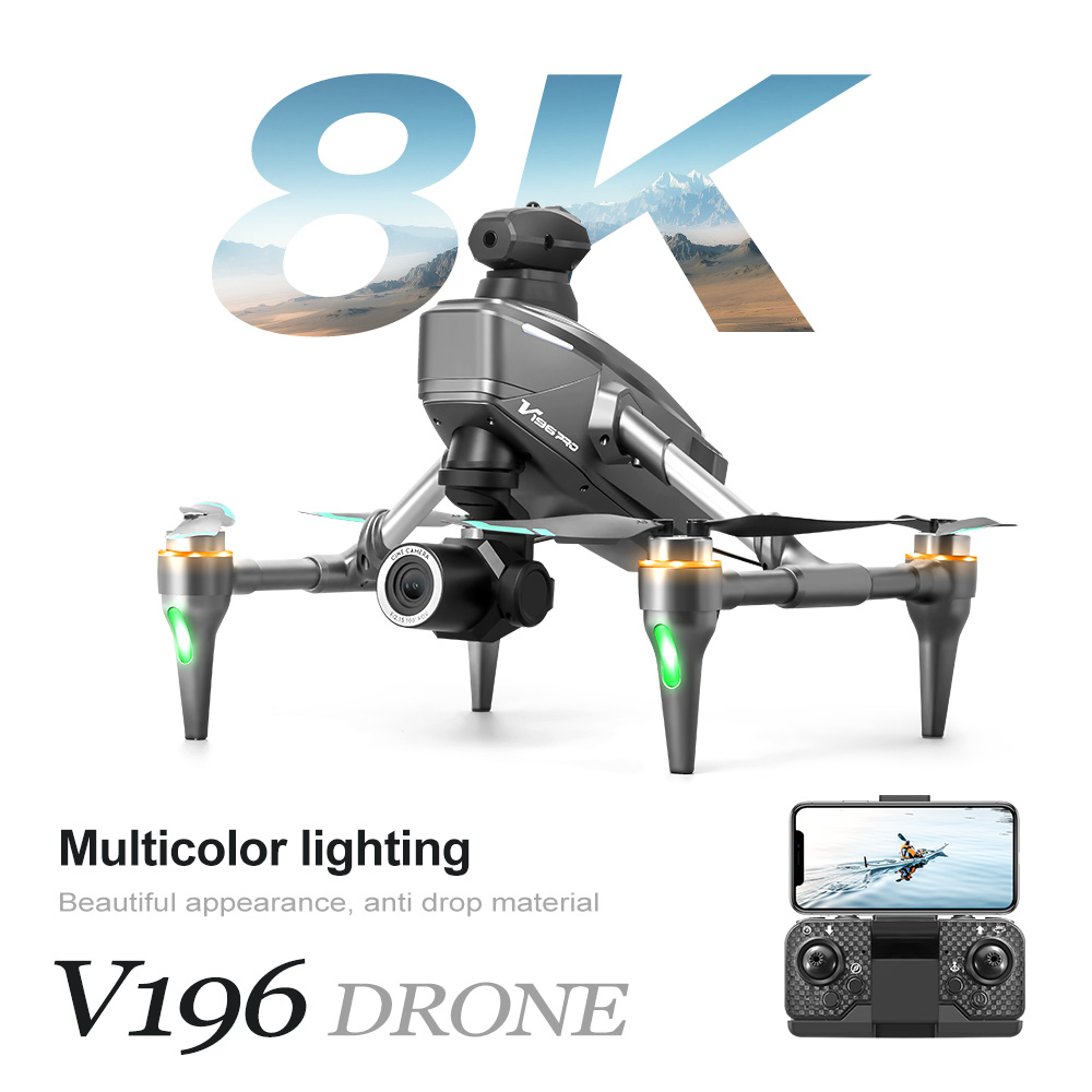 2024 Yeni V196 Drone 8K Profes - Drone V196 Rc incelemesi ve fiyatı